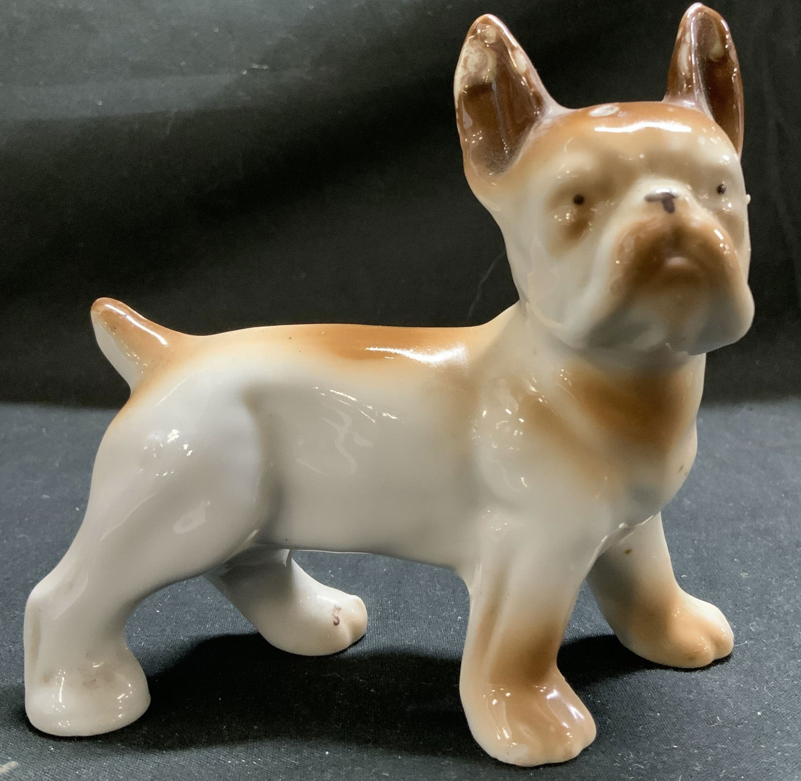 Vntg Porcelain French Bulldog Figurine (1 of 6)