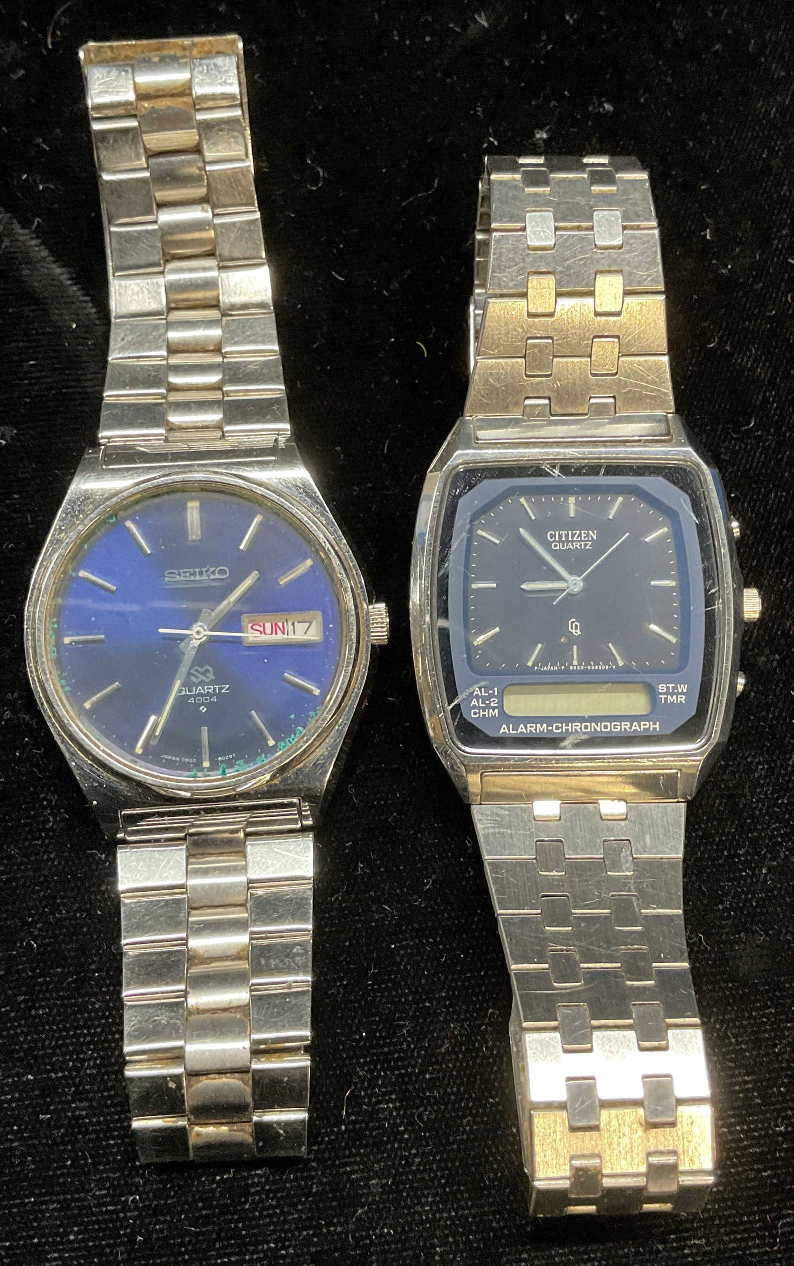 Lot 2 Seiko & Citizen Stainless Steel Watches (1 of 6)