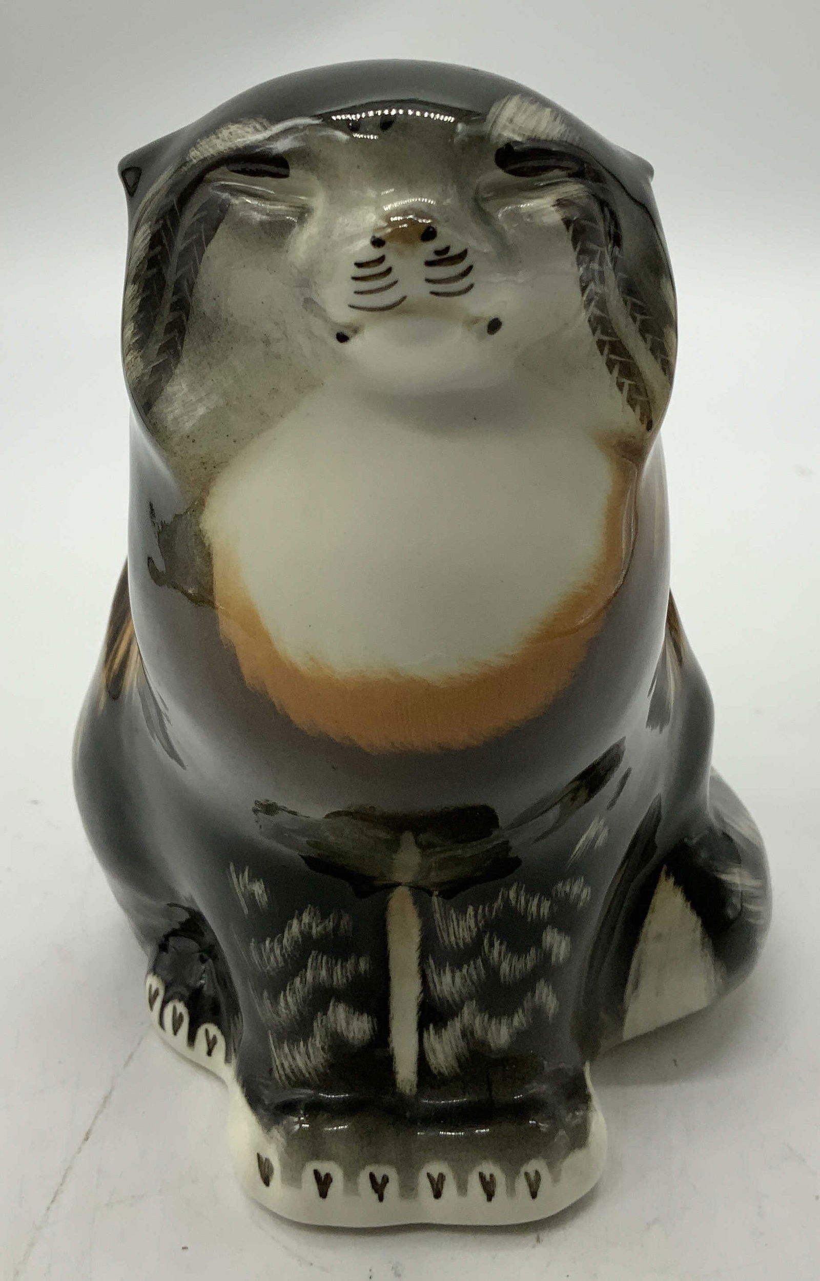 Vntg Hand Painted Pallass Cat Ceramic Figurine (1 of 6)