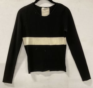 I Pezzi Dipinti Black White Cashmere Sweater Italy