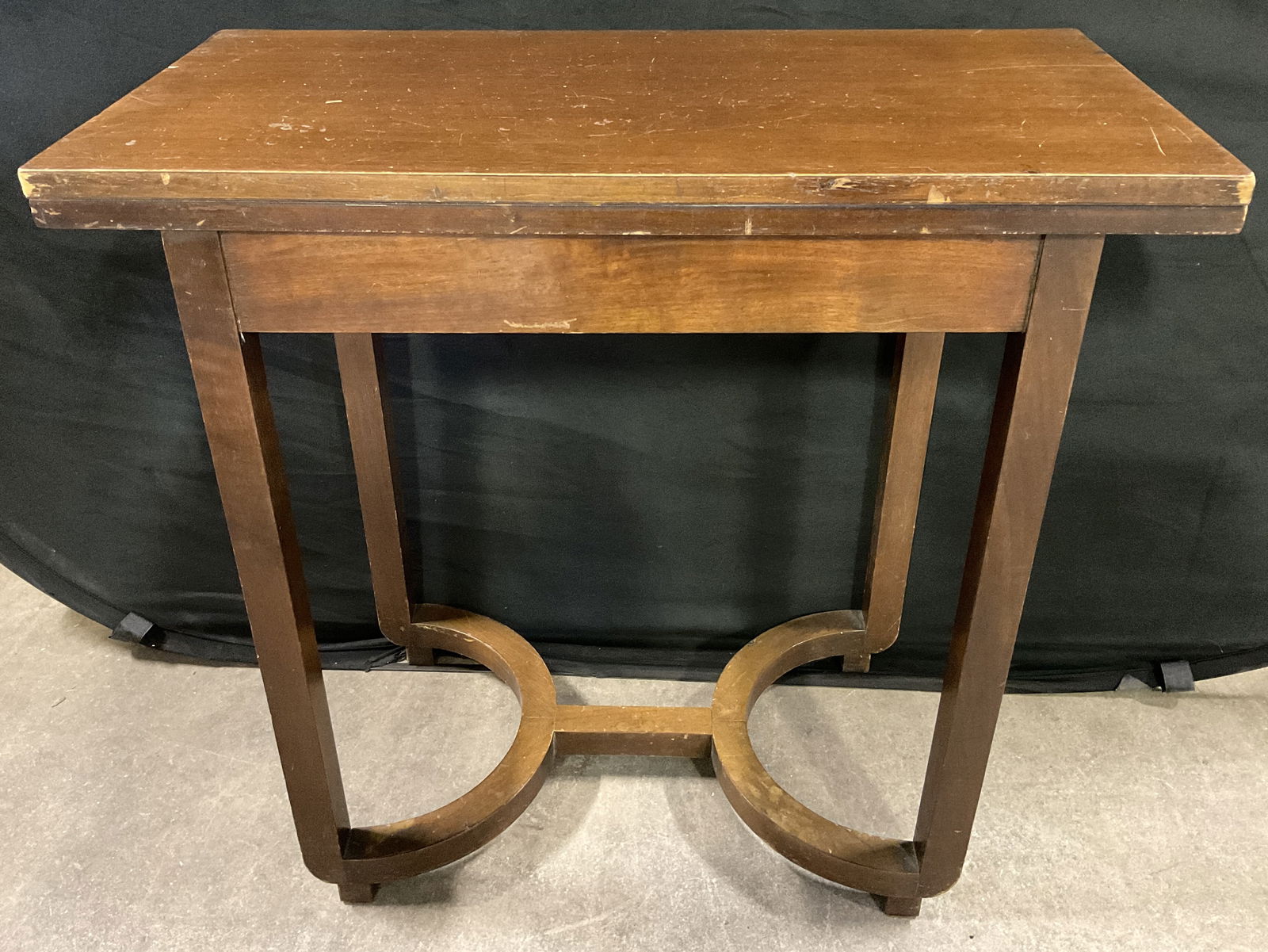 Vintage Wooden Swivel Top Rectangular Game Table (1 of 12)
