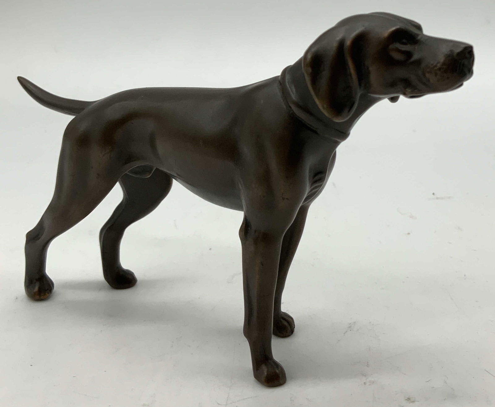Vintage Bronze Pointer Dog Figurine (1 of 6)