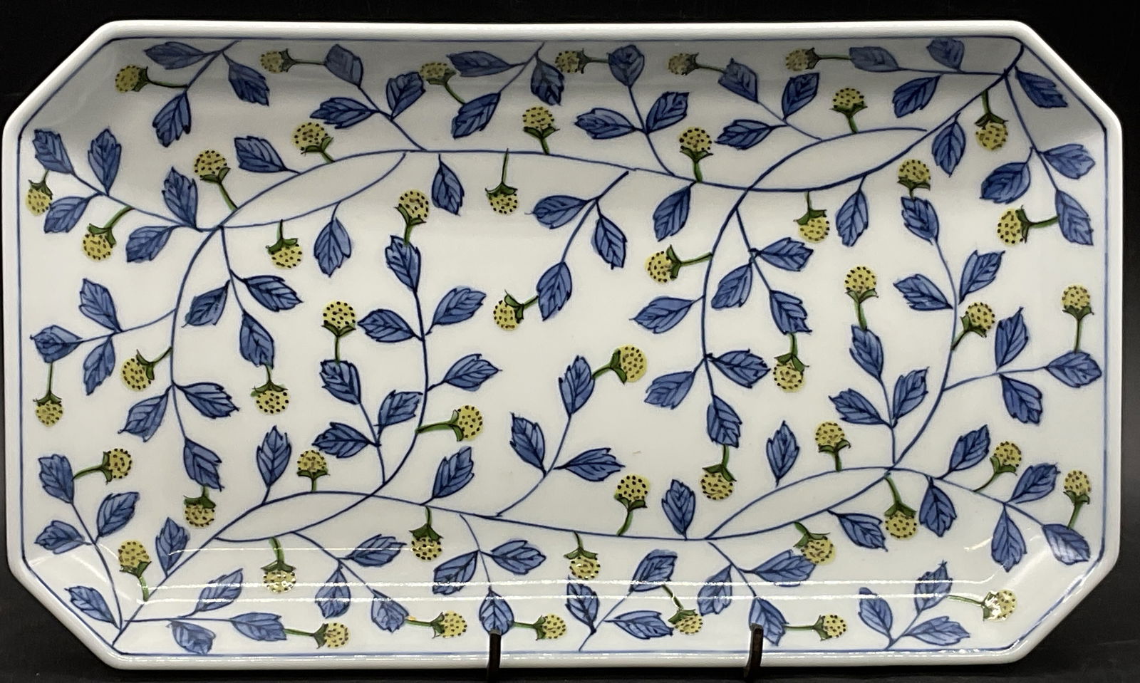 Vintage Signed Berry Motif Ceramic Serving Plate (1 of 7)