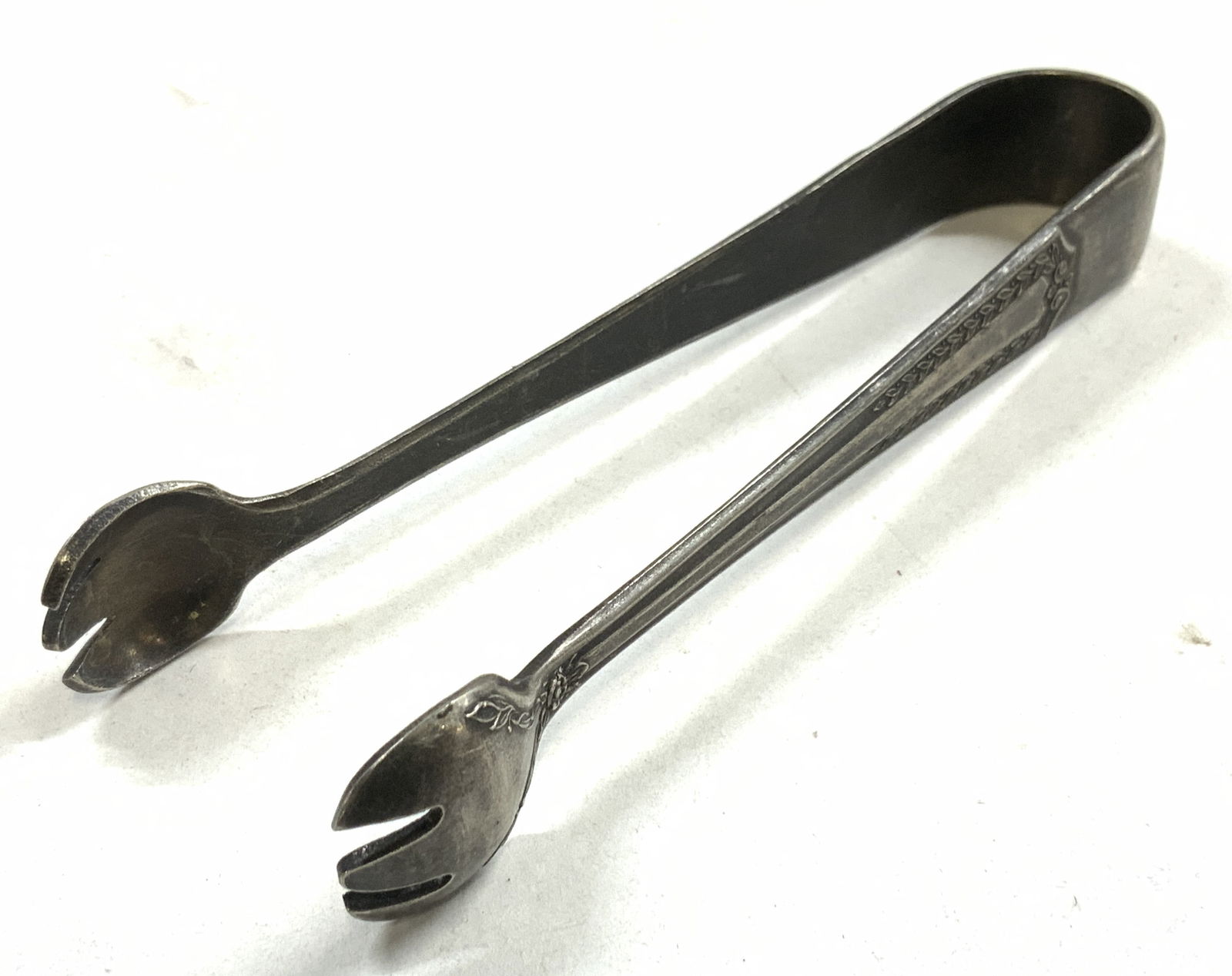 Silver Plate Claw Vntg Sugar Cube Tongs (1 of 7)