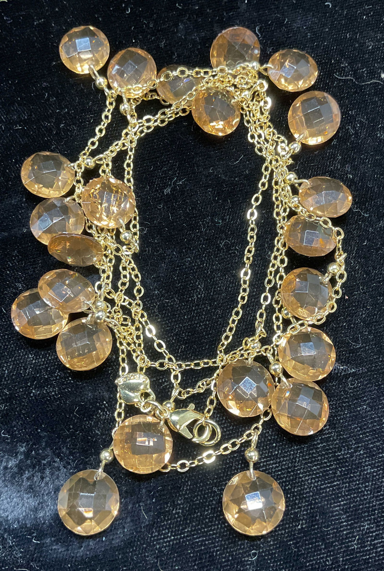 Carolee Gold Tone Crystal Necklace (1 of 6)