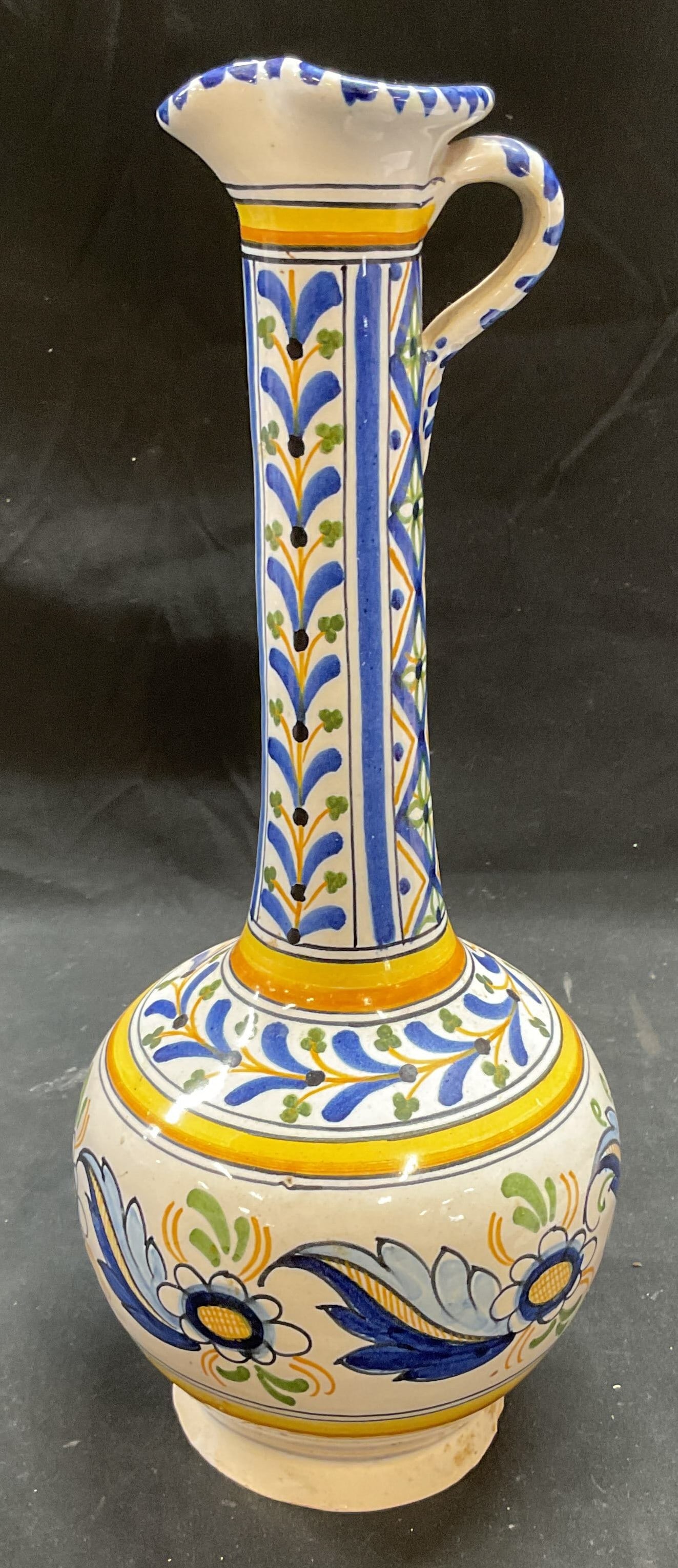 Talavera Hand Painted Pottery Jug, Mexico (1 of 6)