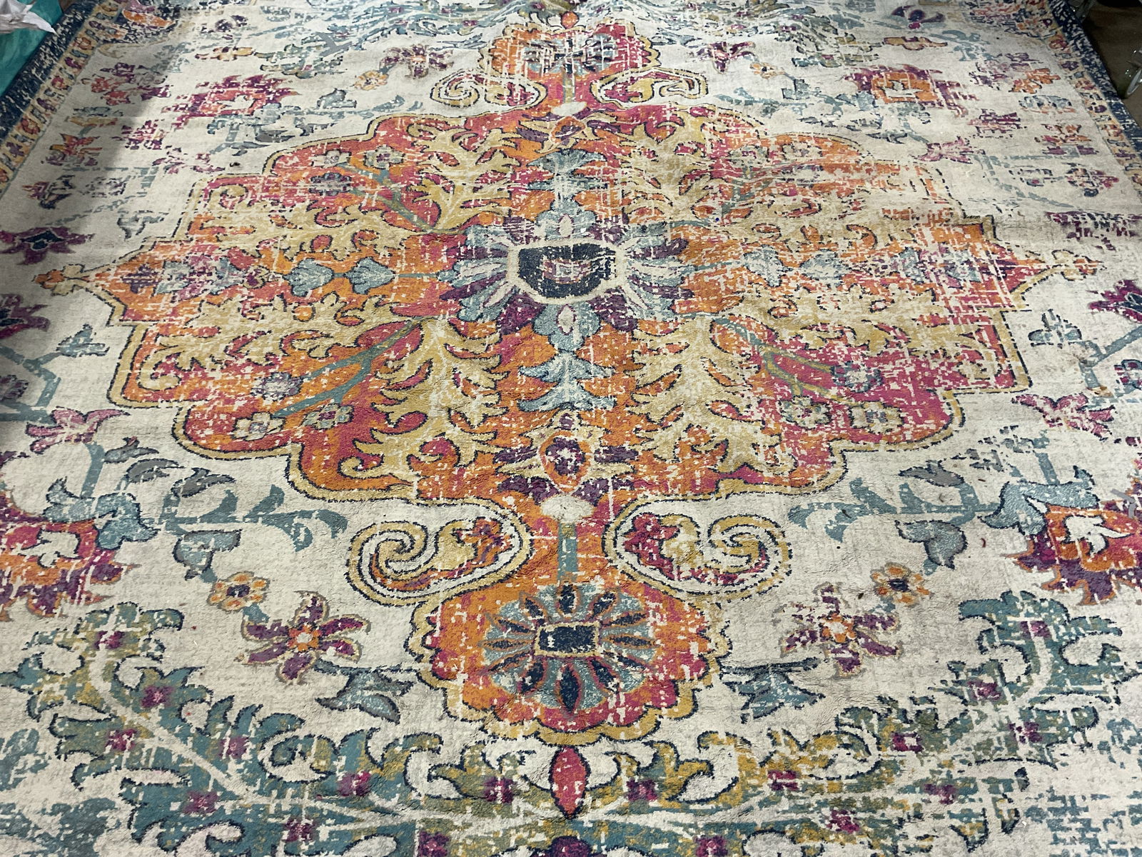 Surya Room Size Blue Orange Rug 14ft (1 of 7)