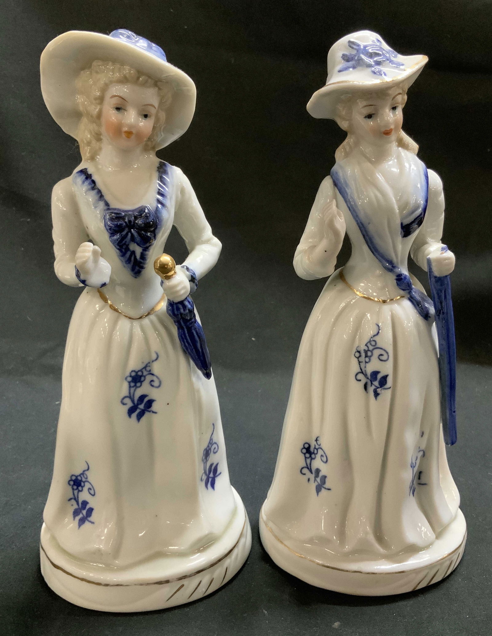 Lot 2 Vntg Victorian Ladies Porcelain Figurines (1 of 10)