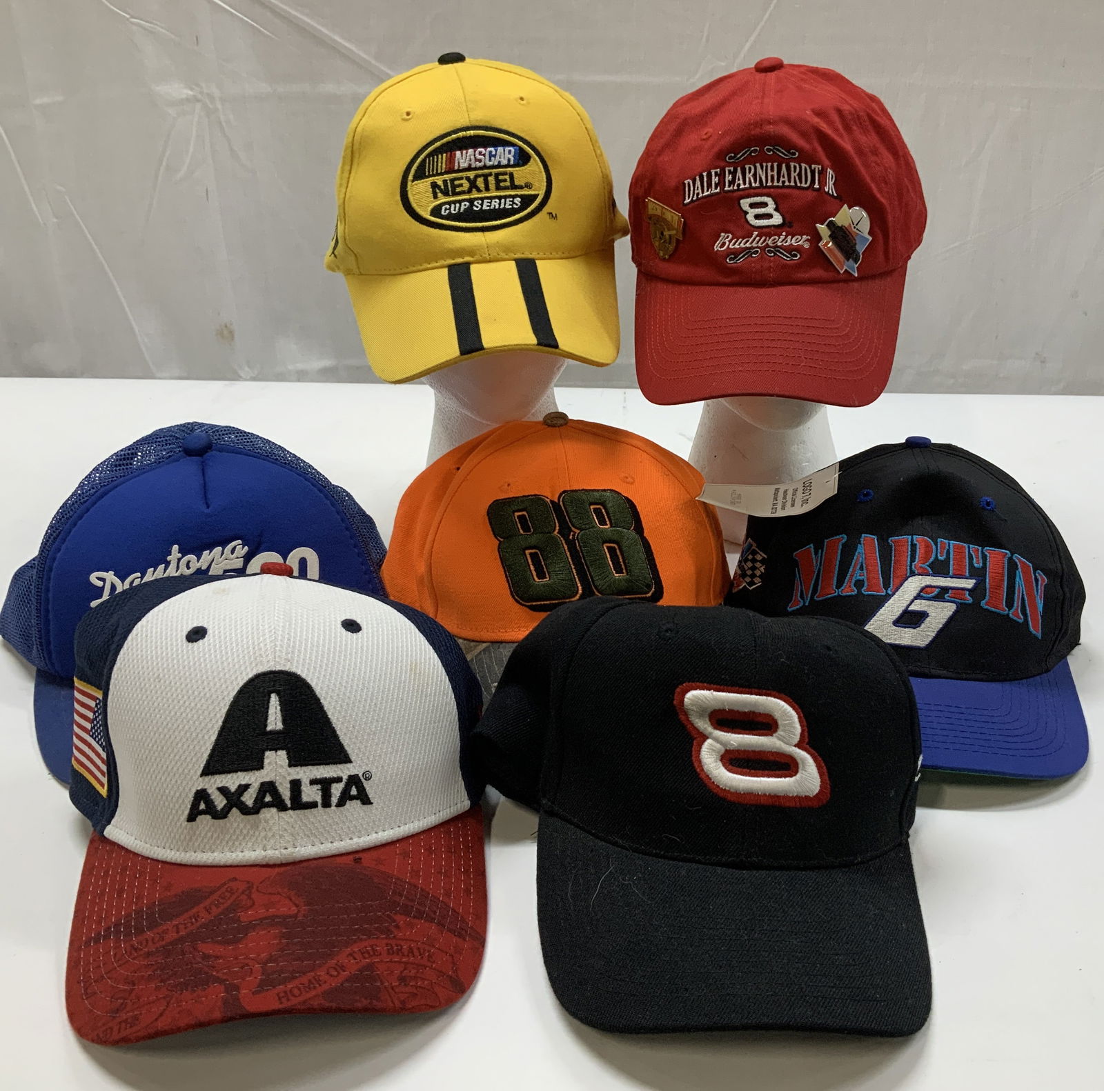 Lot 7 Assorted NASCAR Embroidered Caps & Pins (1 of 11)