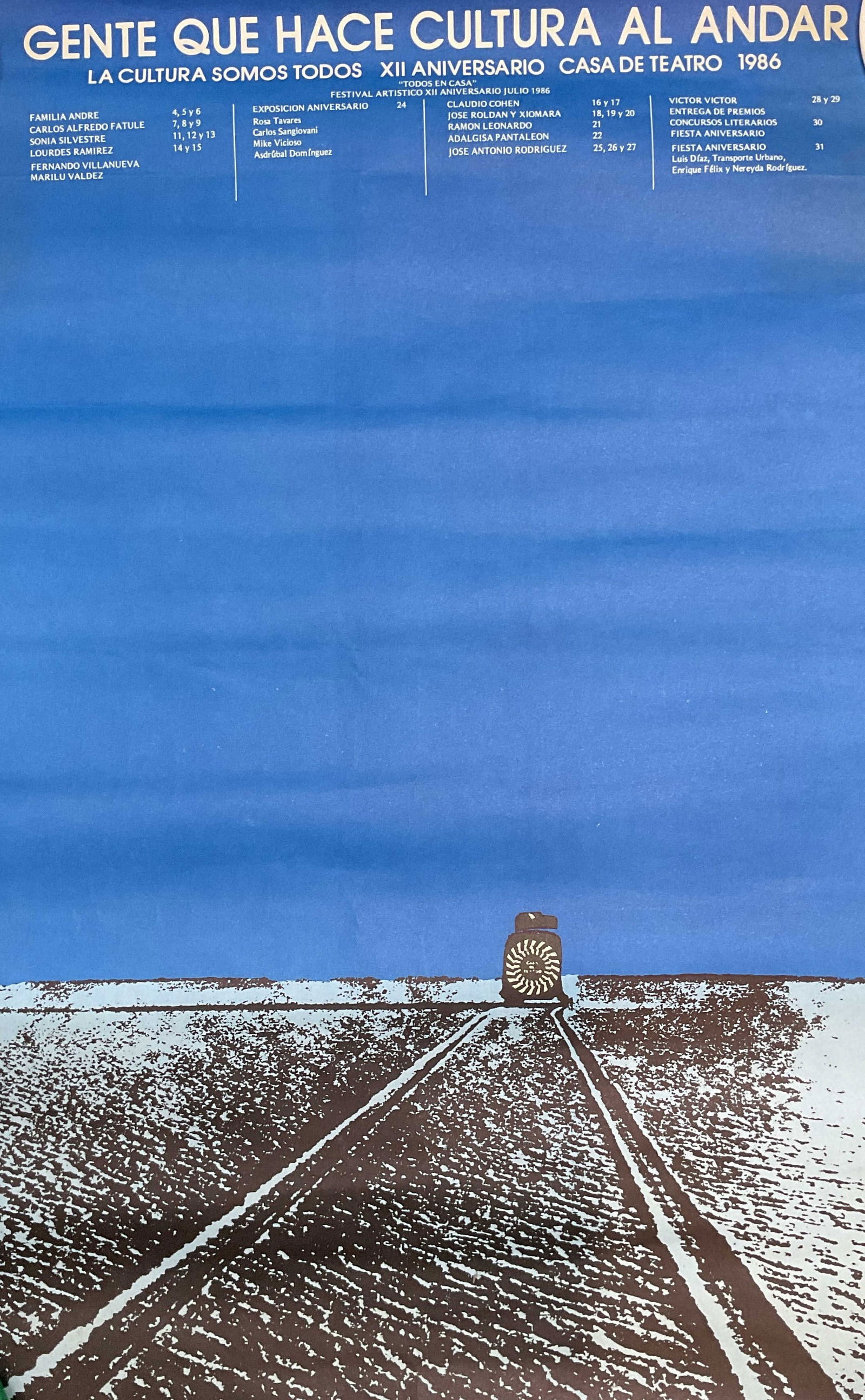 1986 Casa De Teatro Dominican Republic Poster (1 of 7)