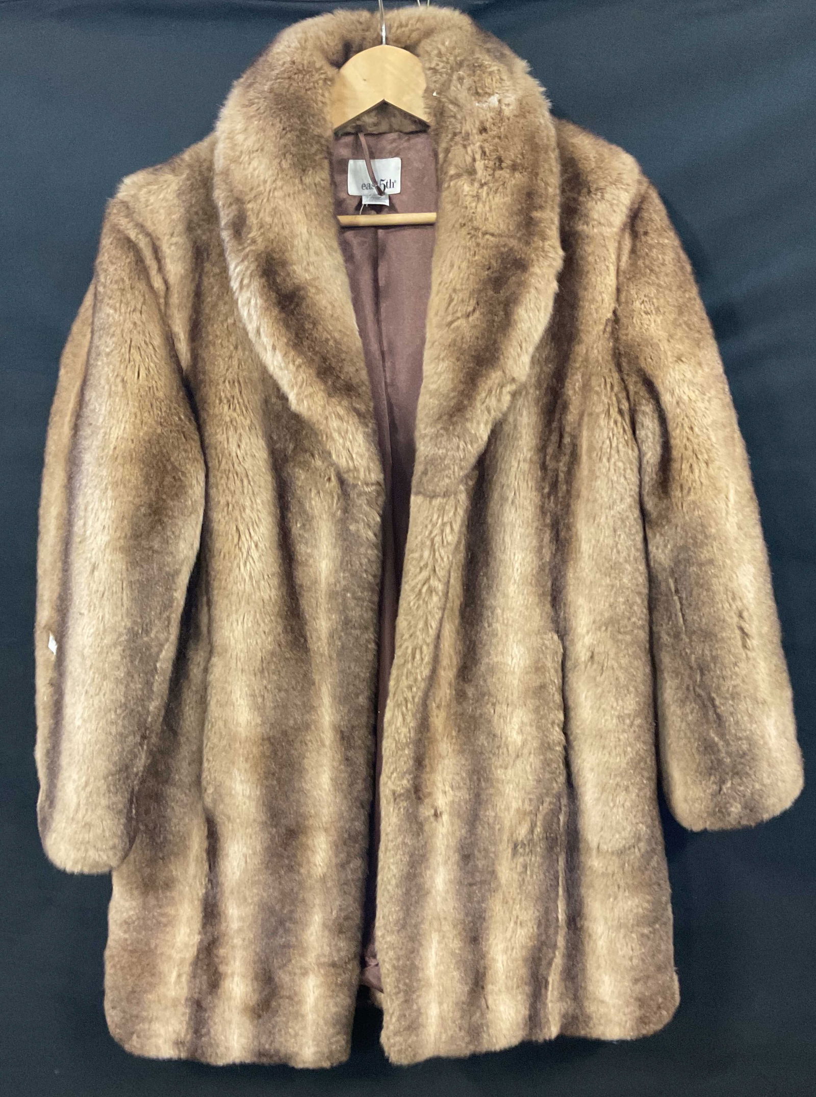 East Fifth Brown Faux Fur Coat (1 of 6)