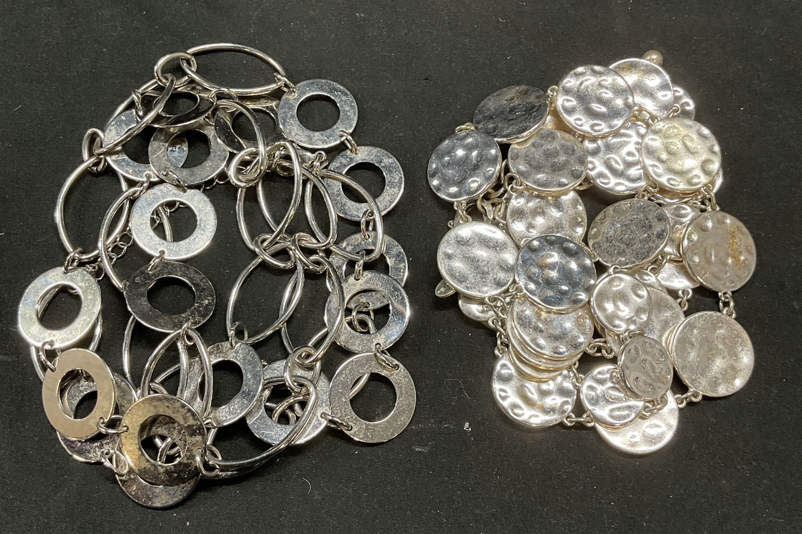 Lot 2 Lia Sophia & Chicos Silver Tone Necklaces (1 of 7)