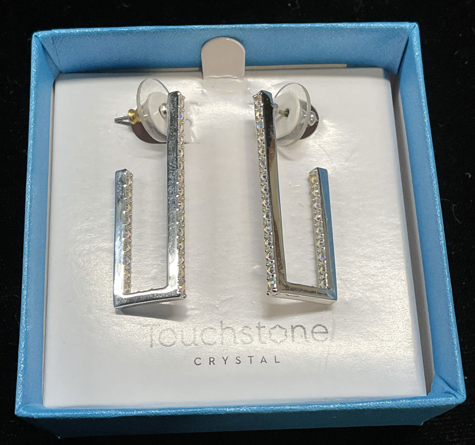 Swarovski Touchstone Crystal Hoop Earrings NIB (1 of 6)