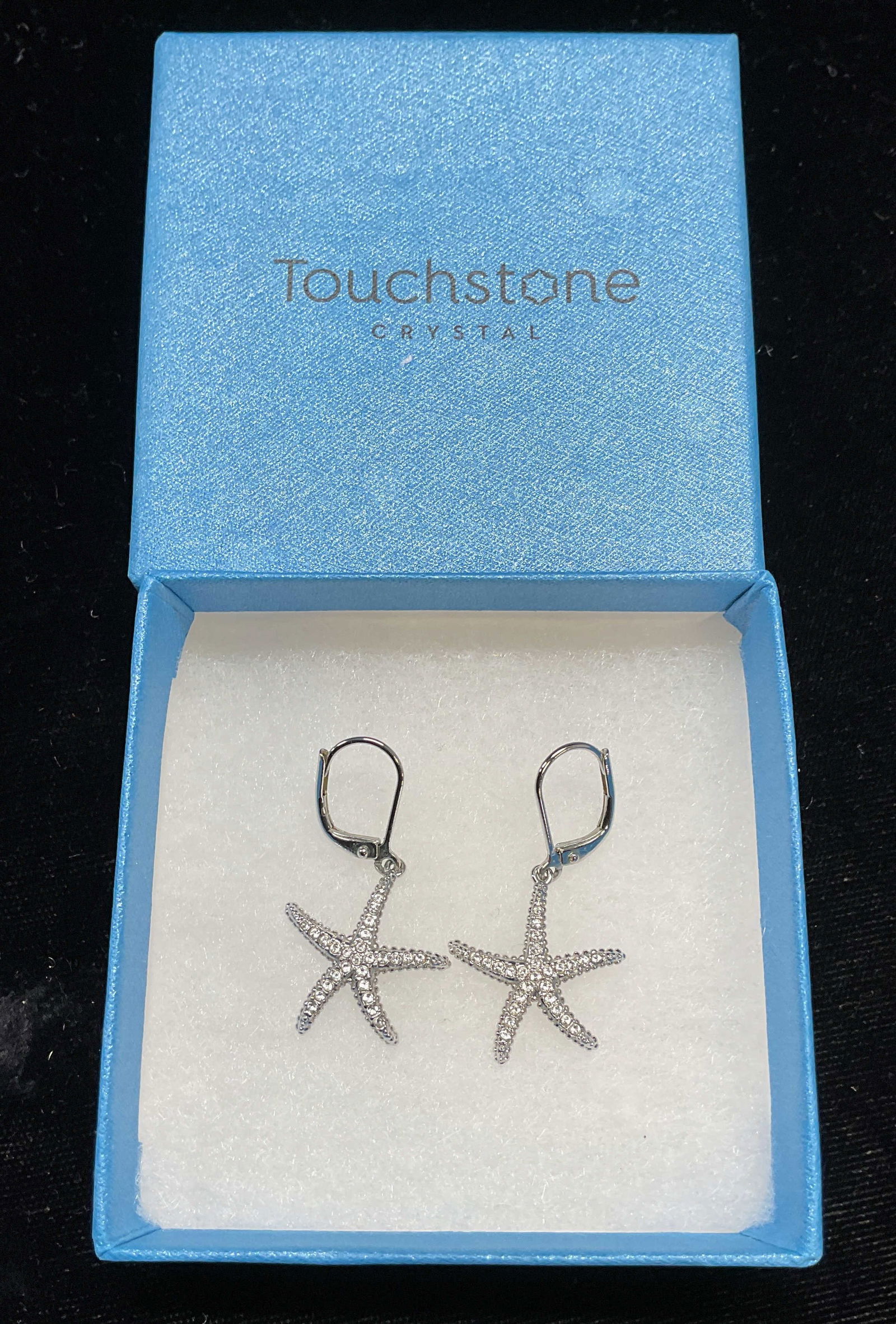 Swarovski Touchstone Crystal Starfish Earrings NIB (1 of 6)