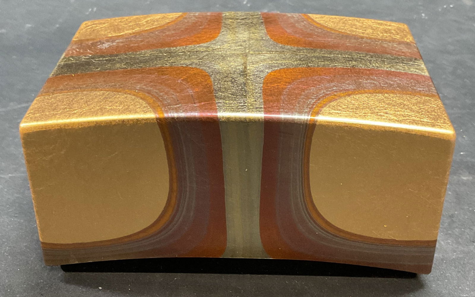 Lacquered Gold Leafed Jewelry Box (1 of 7)