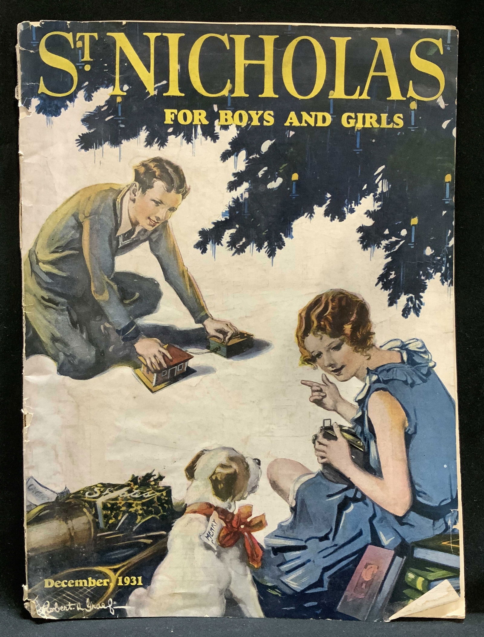 Vntg 1931 St. Nicholas Vol. LIX. NO.2 Magazine (1 of 8)