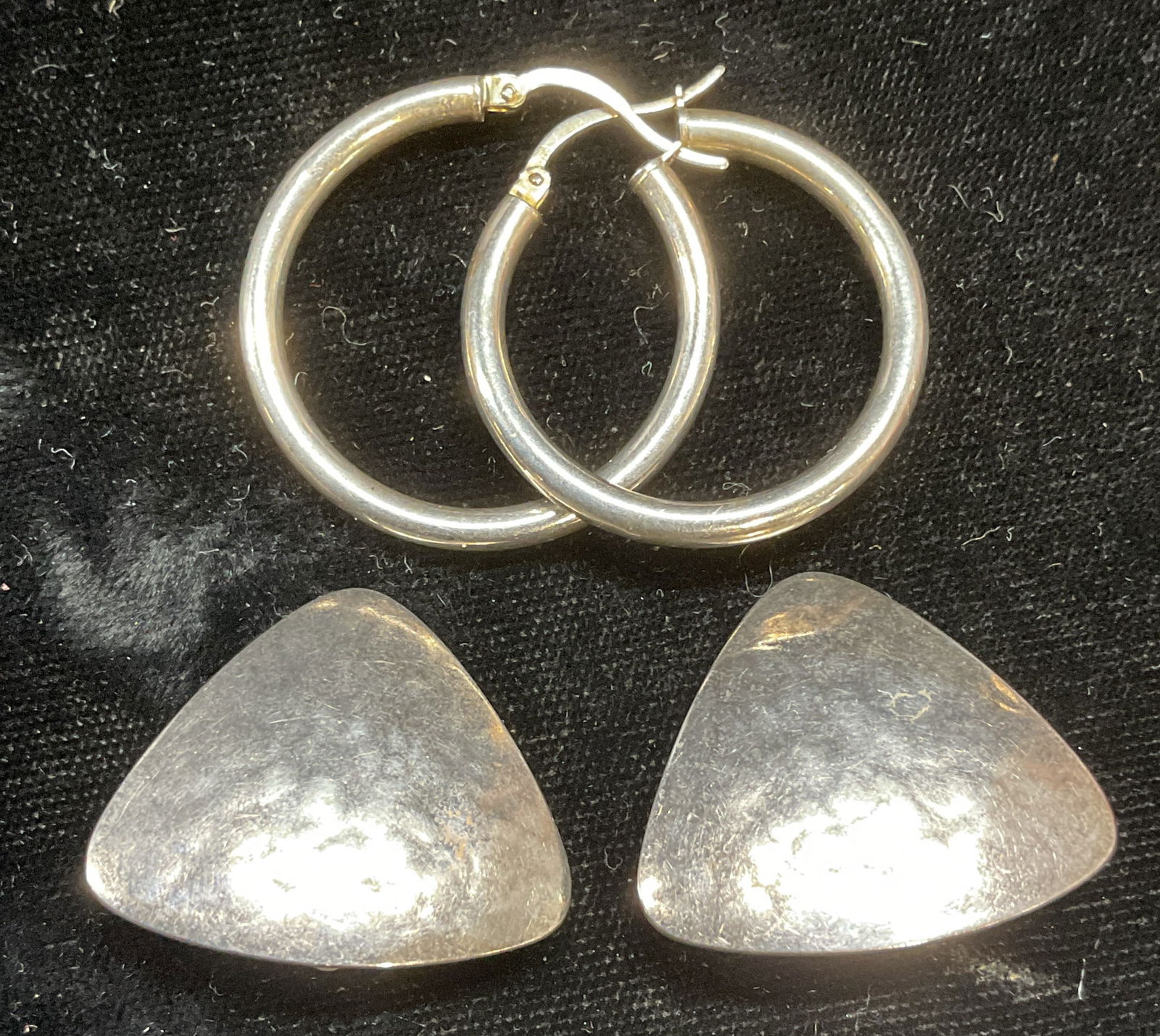Lot 2 JCM Sterling Silver Hoop Earrings + (1 of 6)