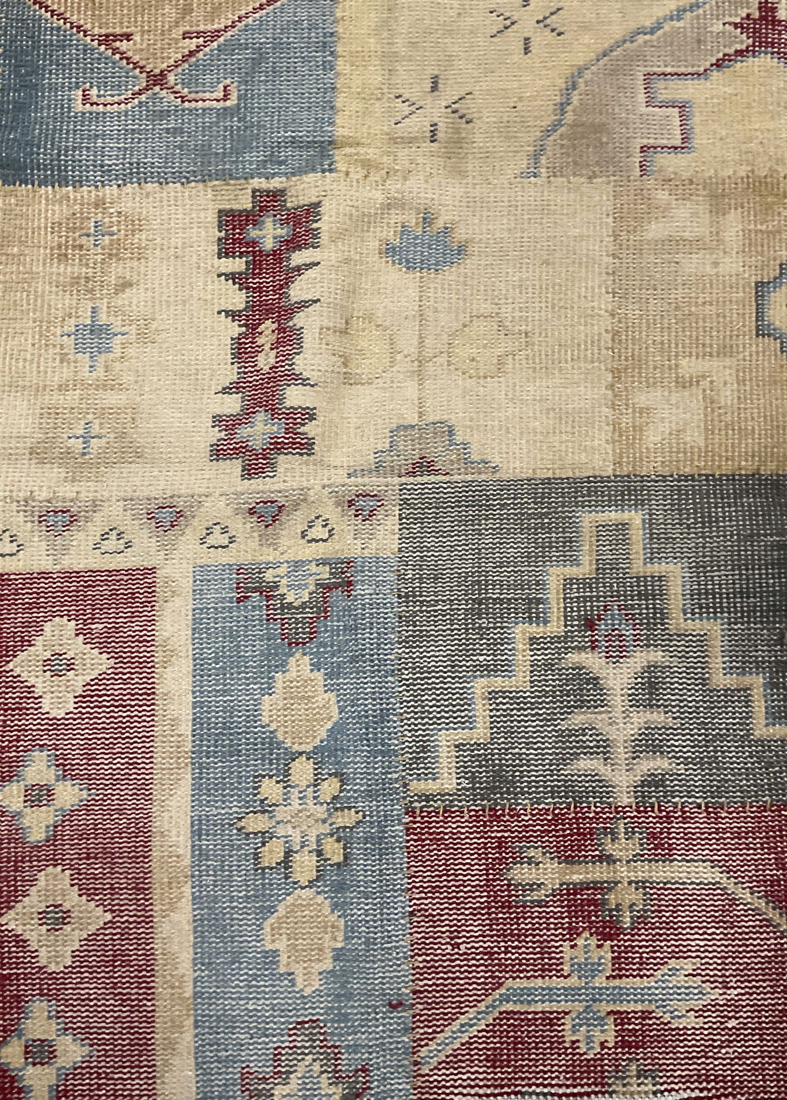 Vintage Handmade Woven Patchwork Kilim Rug 58in (1 of 6)