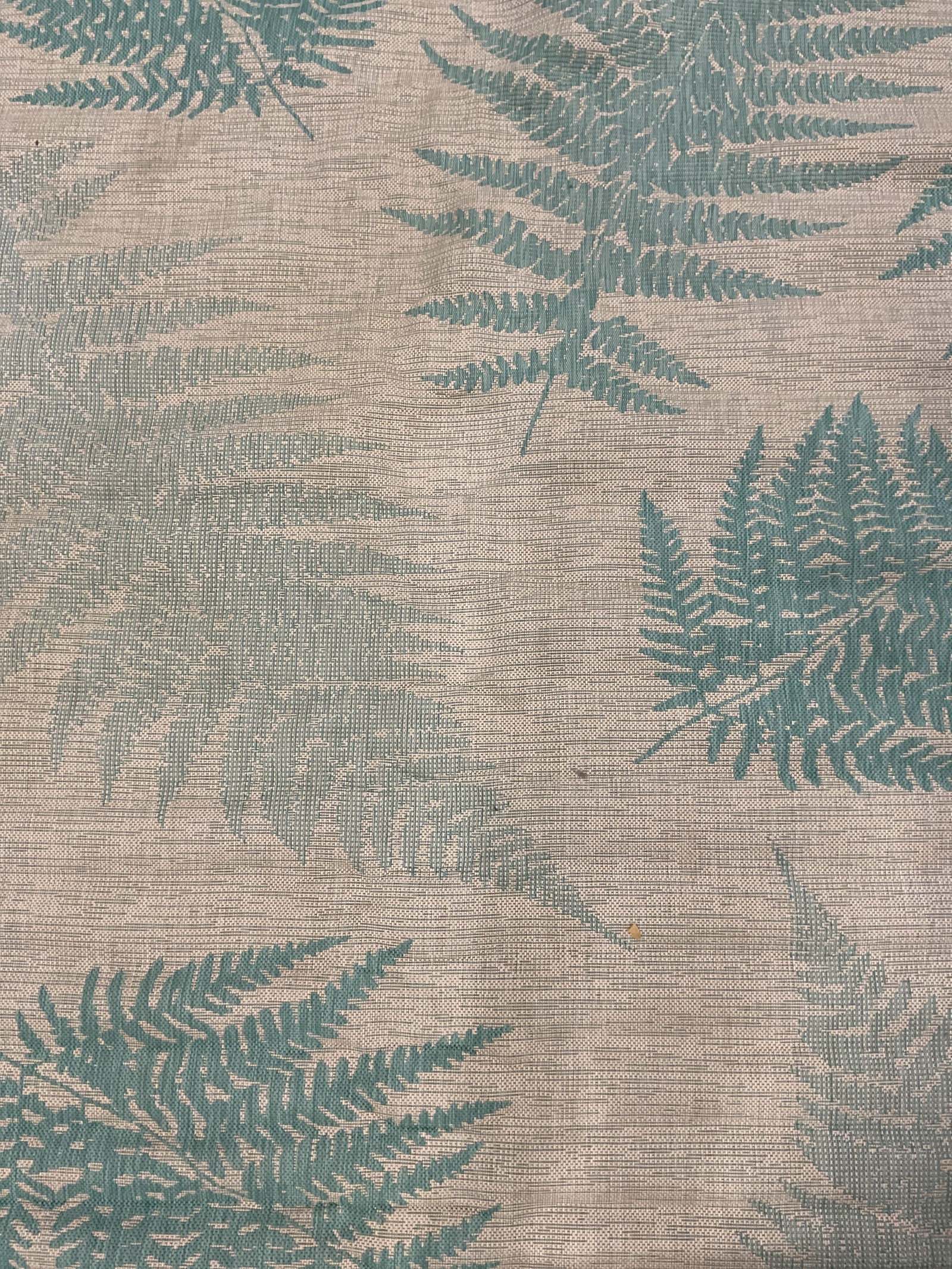 Sanibel Blue White Leaf Woven Rug 7ft3in Turkey (1 of 6)