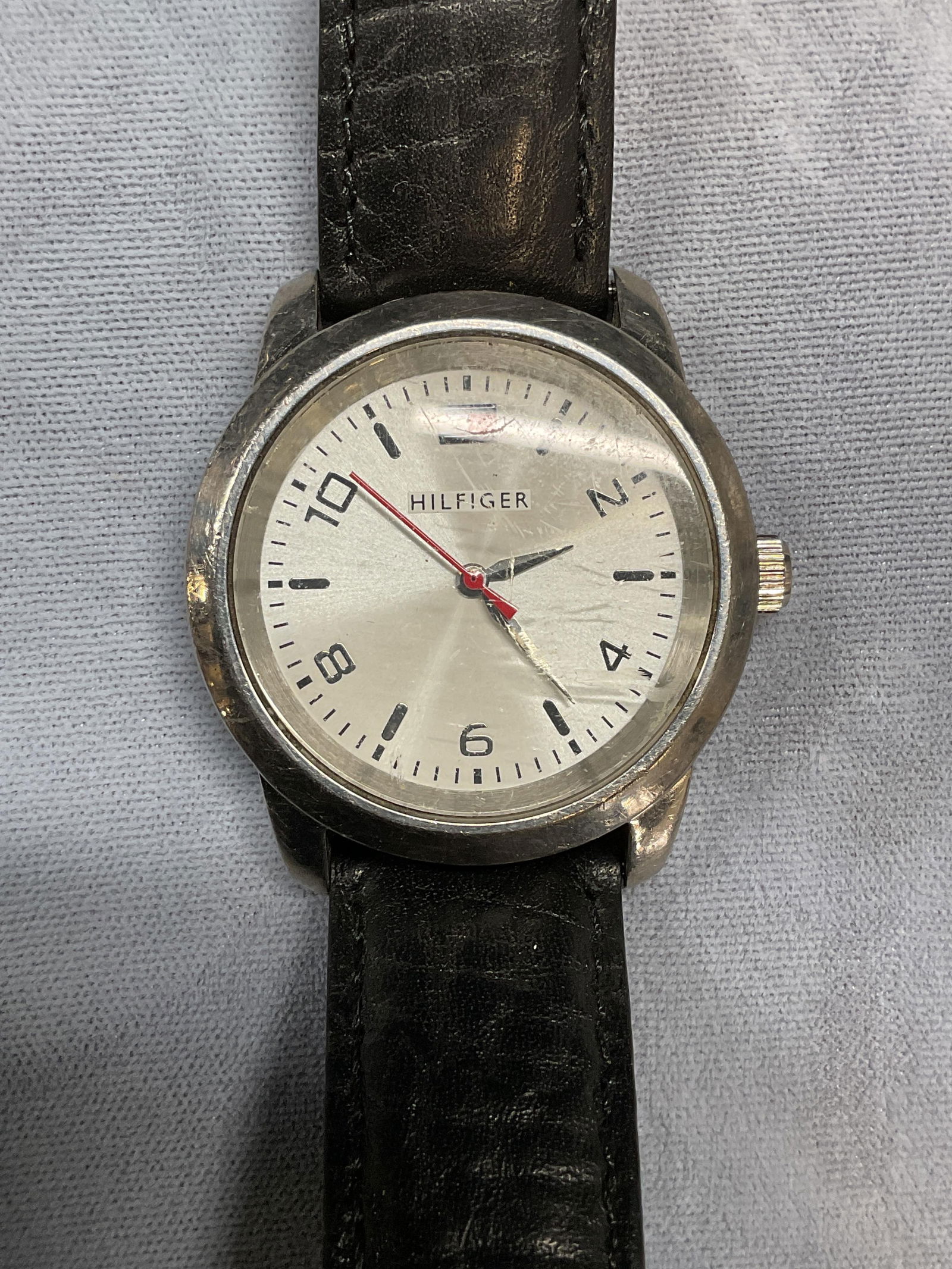 Tommy Hilfiger Black Leather Strap Watch (1 of 6)