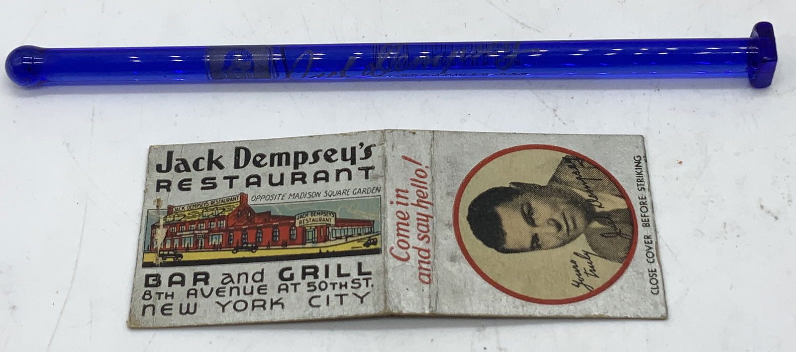 Jack Dempseys Restaurant Collect. Circa 1950 N.Y.C (1 of 7)