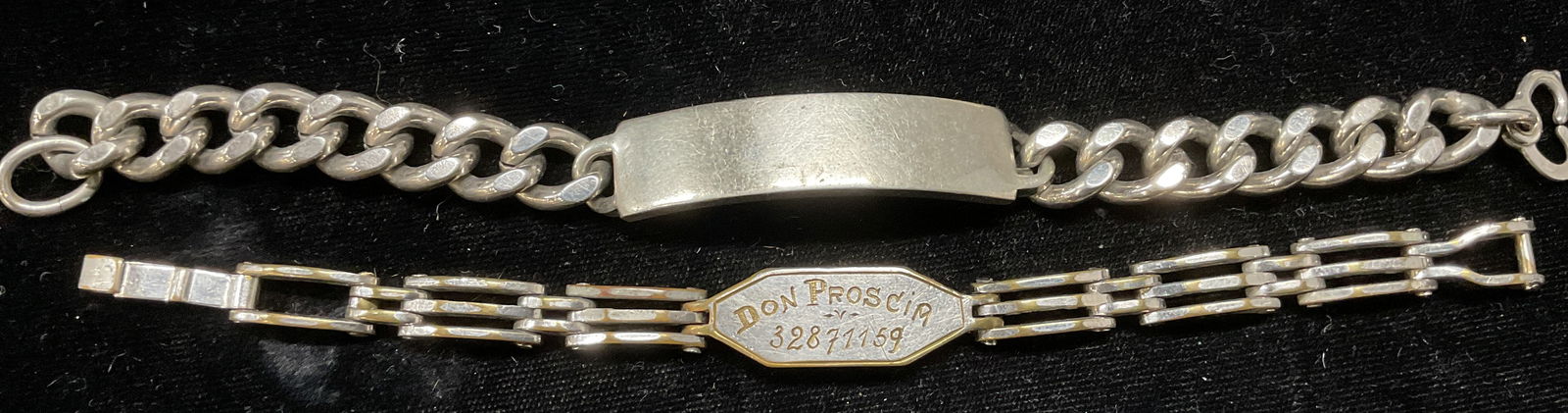 Lot 2 Vtg Silver Tone Bracelets, Belgium (1 of 6)