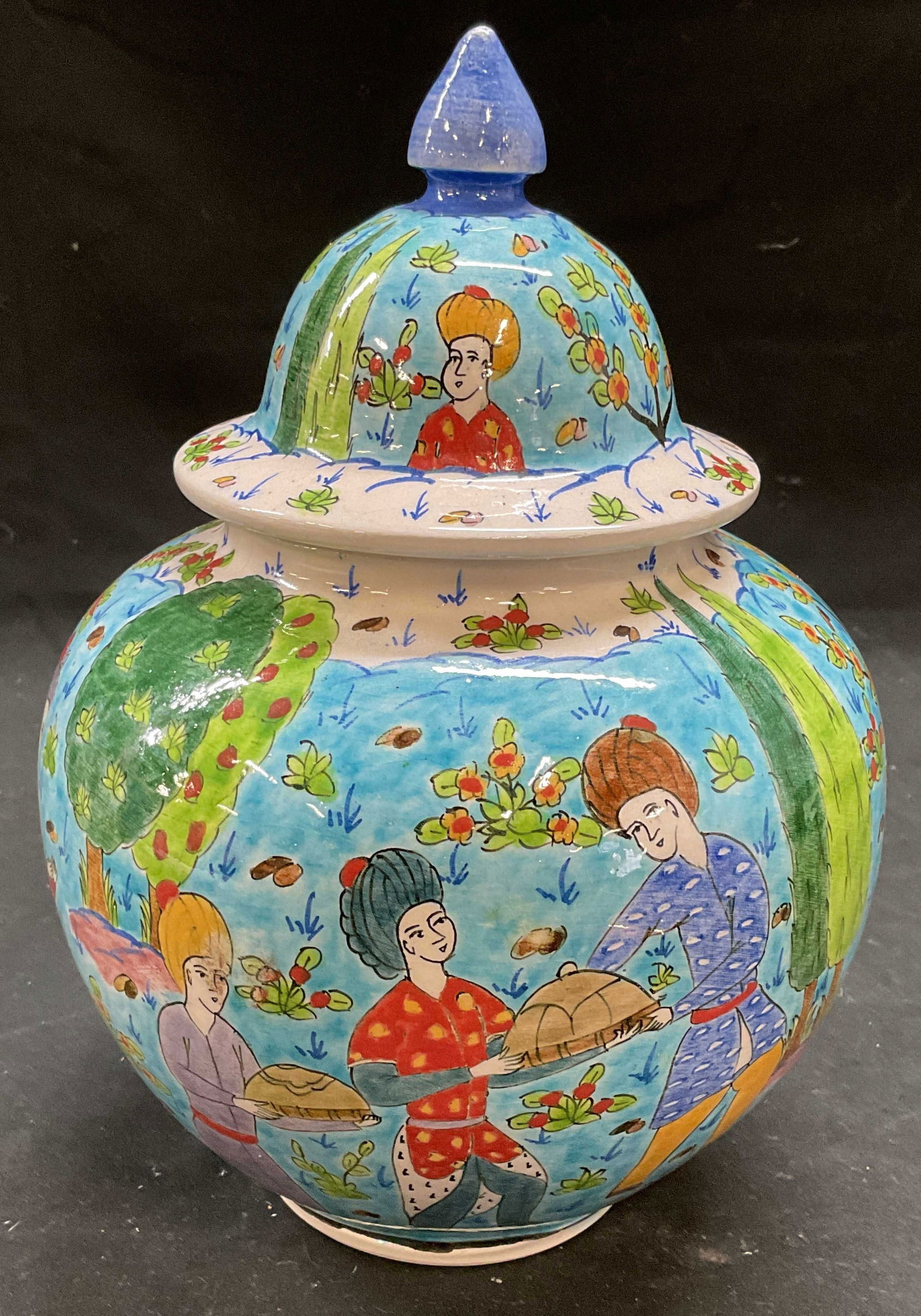 Signed Demir/Kaya Turkish Pottery Vessel (1 of 6)