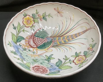 Anfora Agueda Hand Painted Footed Bwl PORTUGAL