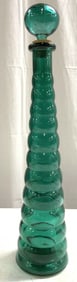 MCM Beehive Form Gls Decanter W Stopper 17.5in H