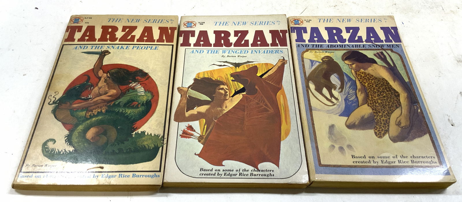 1964 Lot 3 Vtg Tarzan Series WERPER 1st Ed Bks (1 of 7)