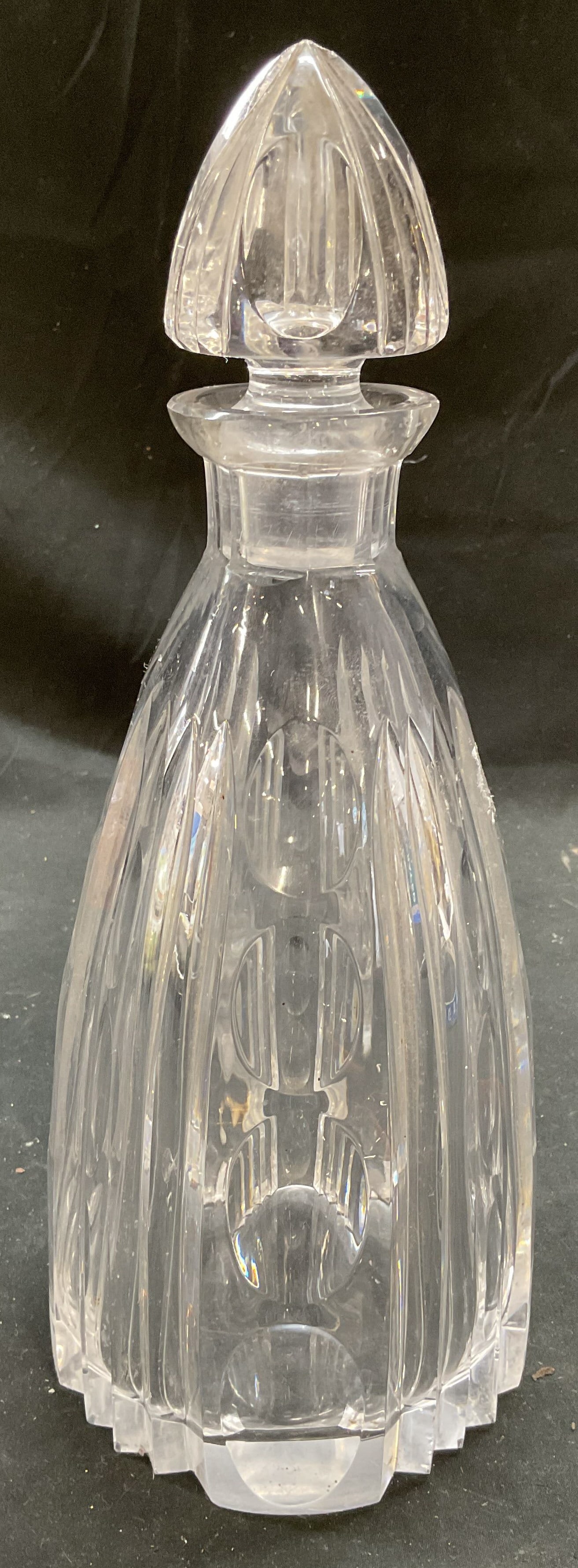 Vintage Art Deco Cut Crystal Decanter (1 of 6)