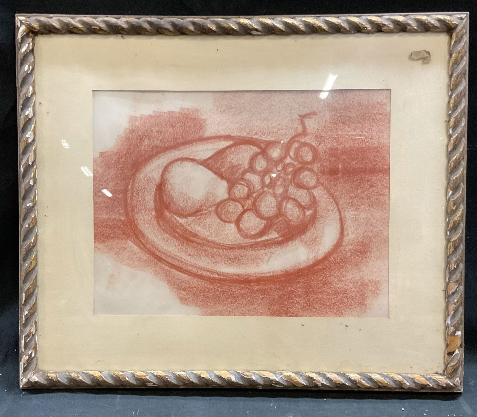 Framed Still Life Fruit Pastel Drawing (1 of 6)