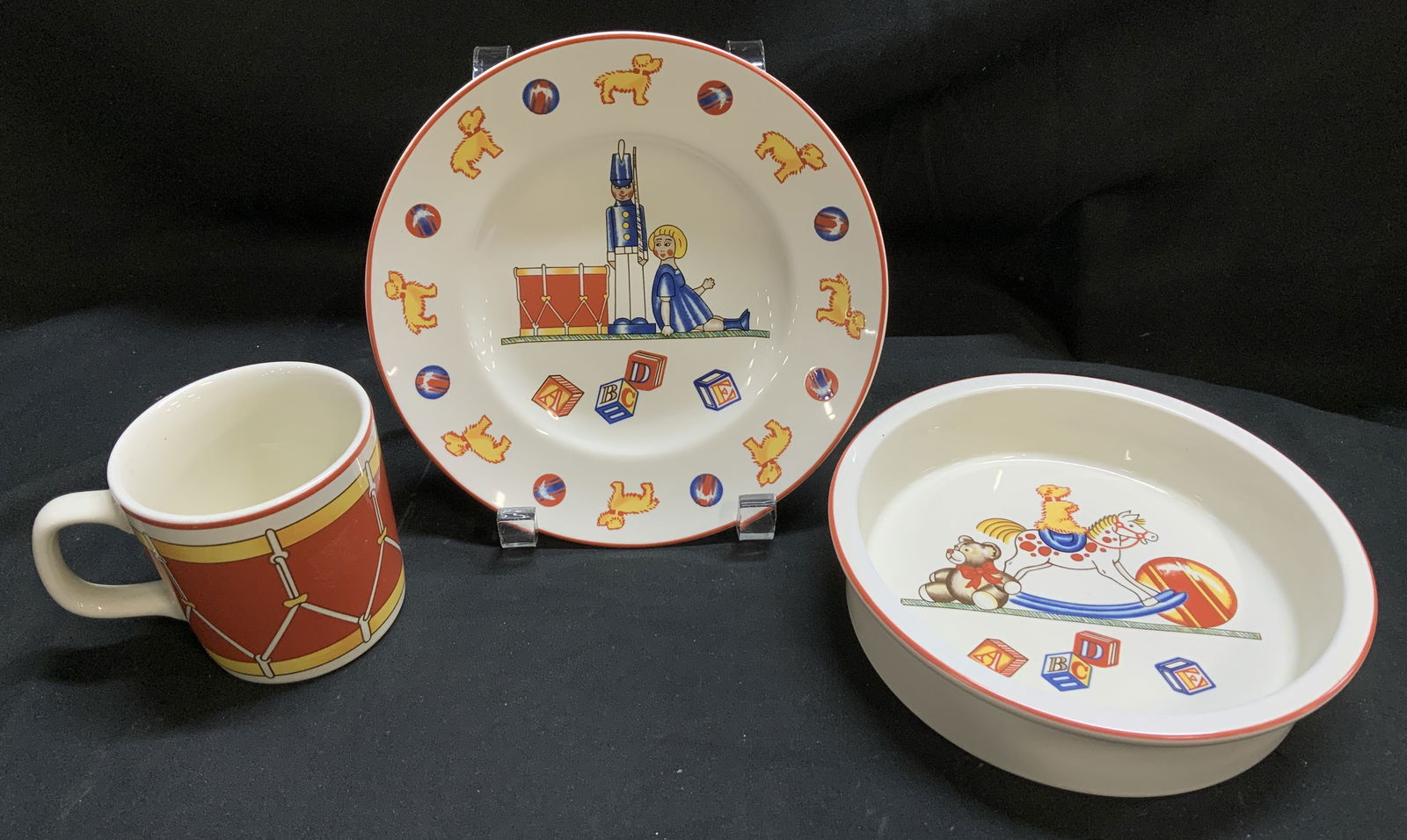 Set 3 Tiffany&Co. Playground 1992 Bwl, Cup&Plate (1 of 6)