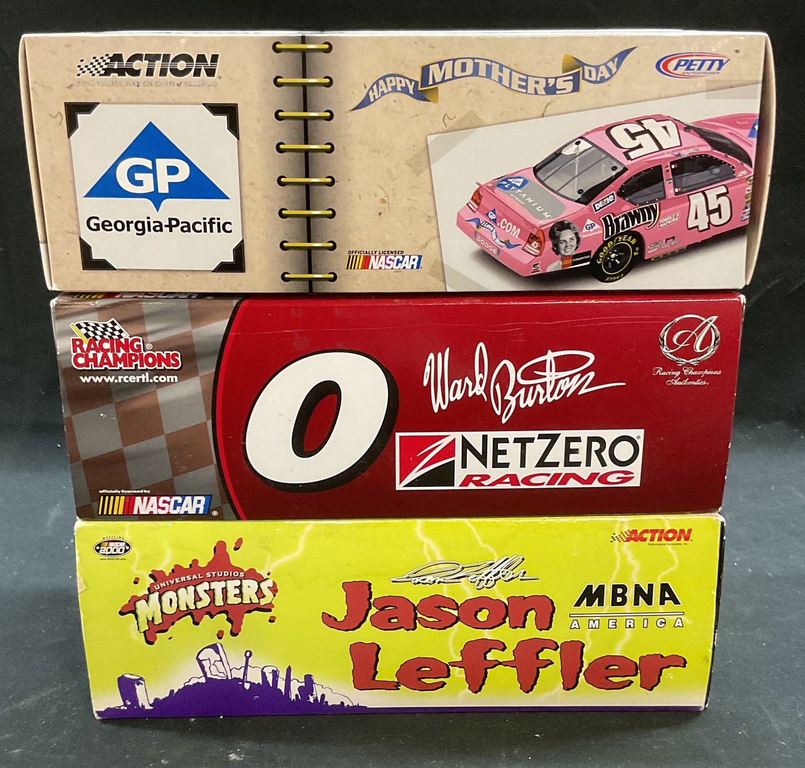 3 Action+ Race Car Scale Models NASCAR NIB 2004+ (1 of 6)