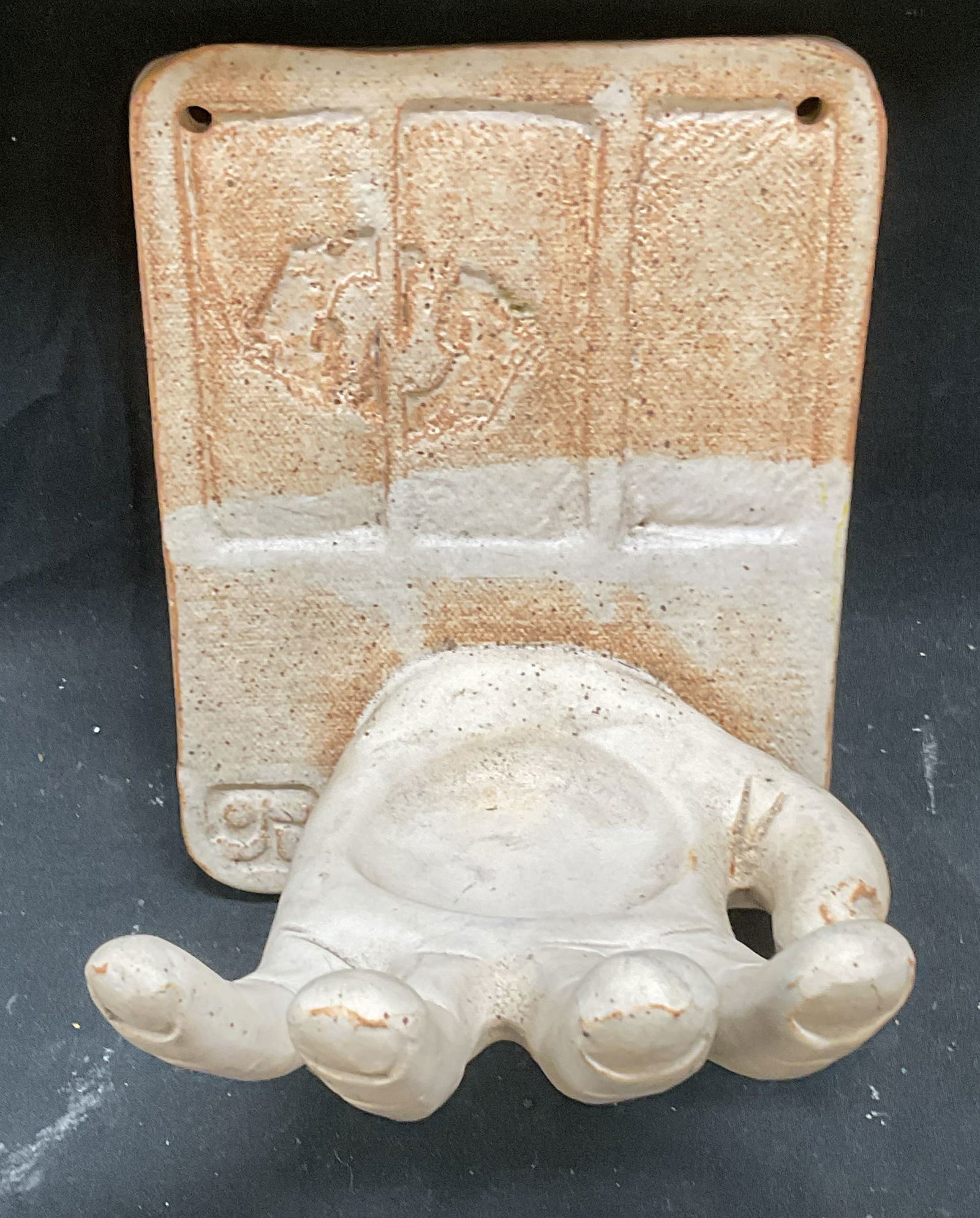 Handmade Ceramic Hand Wall Sconce (1 of 6)