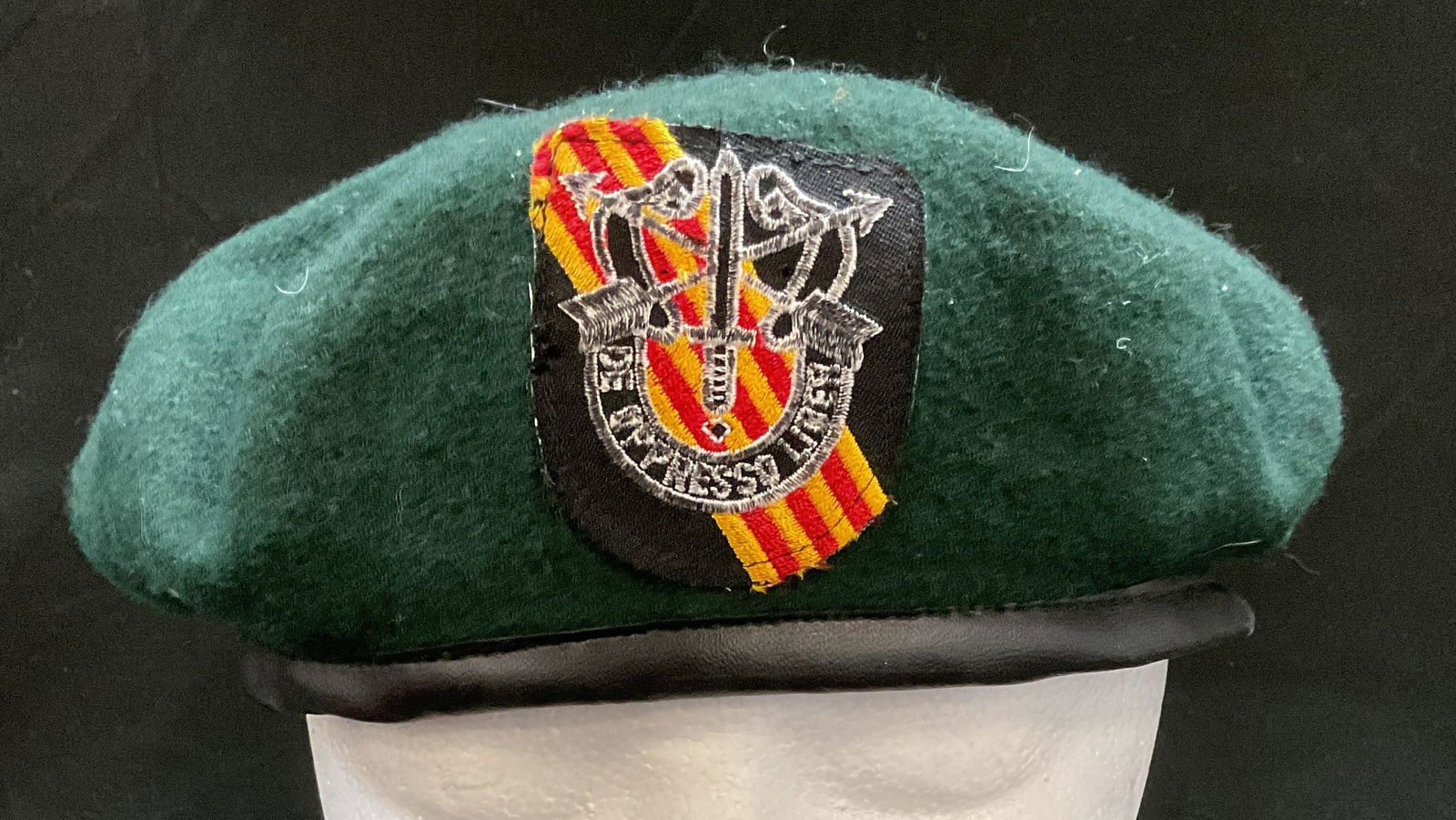 Vtg US Army Special Forces Green Beret (1 of 6)
