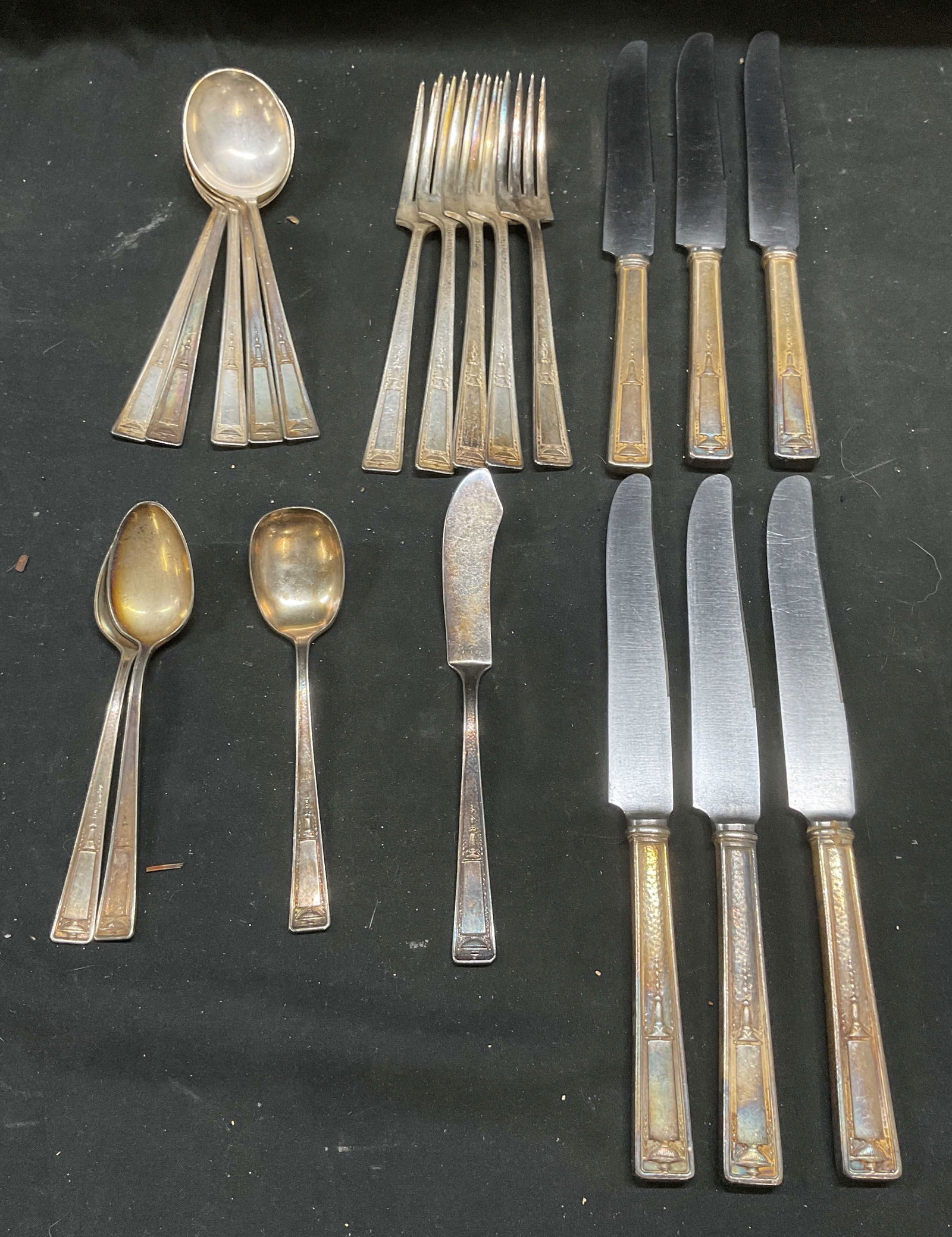 1924 20 Wallace Buckingham Silver Pl Flatware (1 of 9)