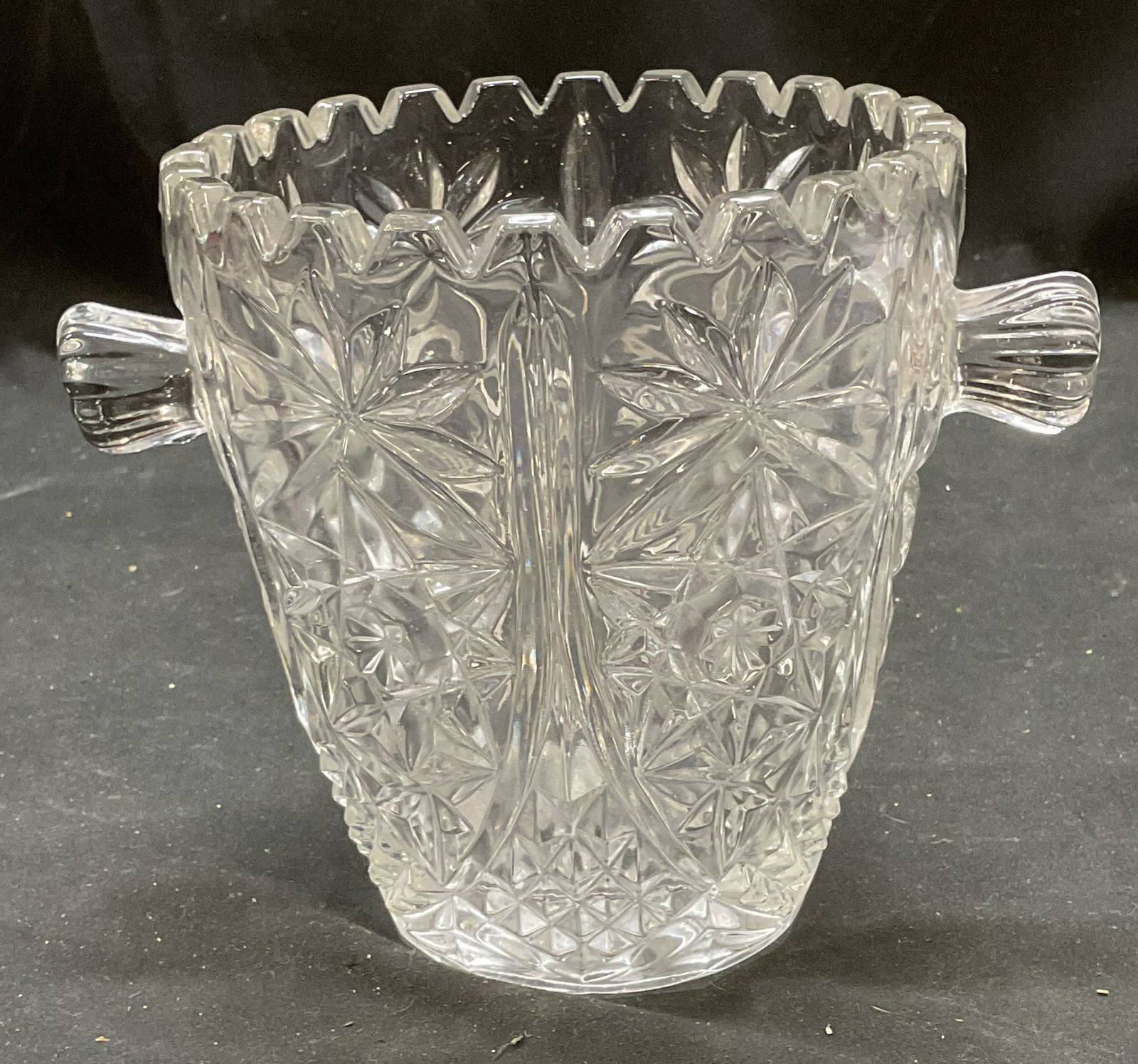 Vintage Glass Hob Star Ice Bucket (1 of 6)