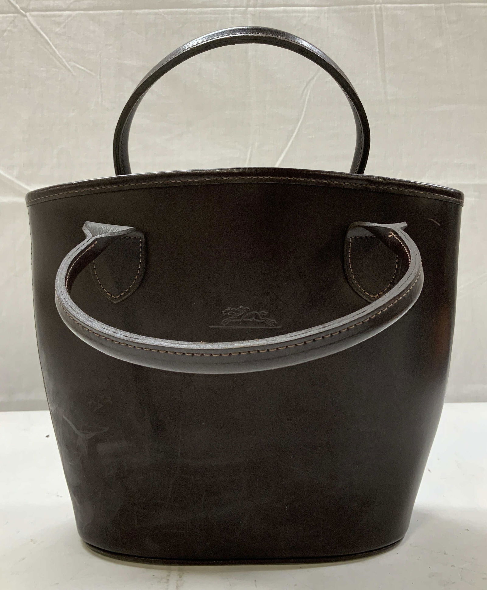 Longchamp Brown Leather Bucket Bag (1 of 6)