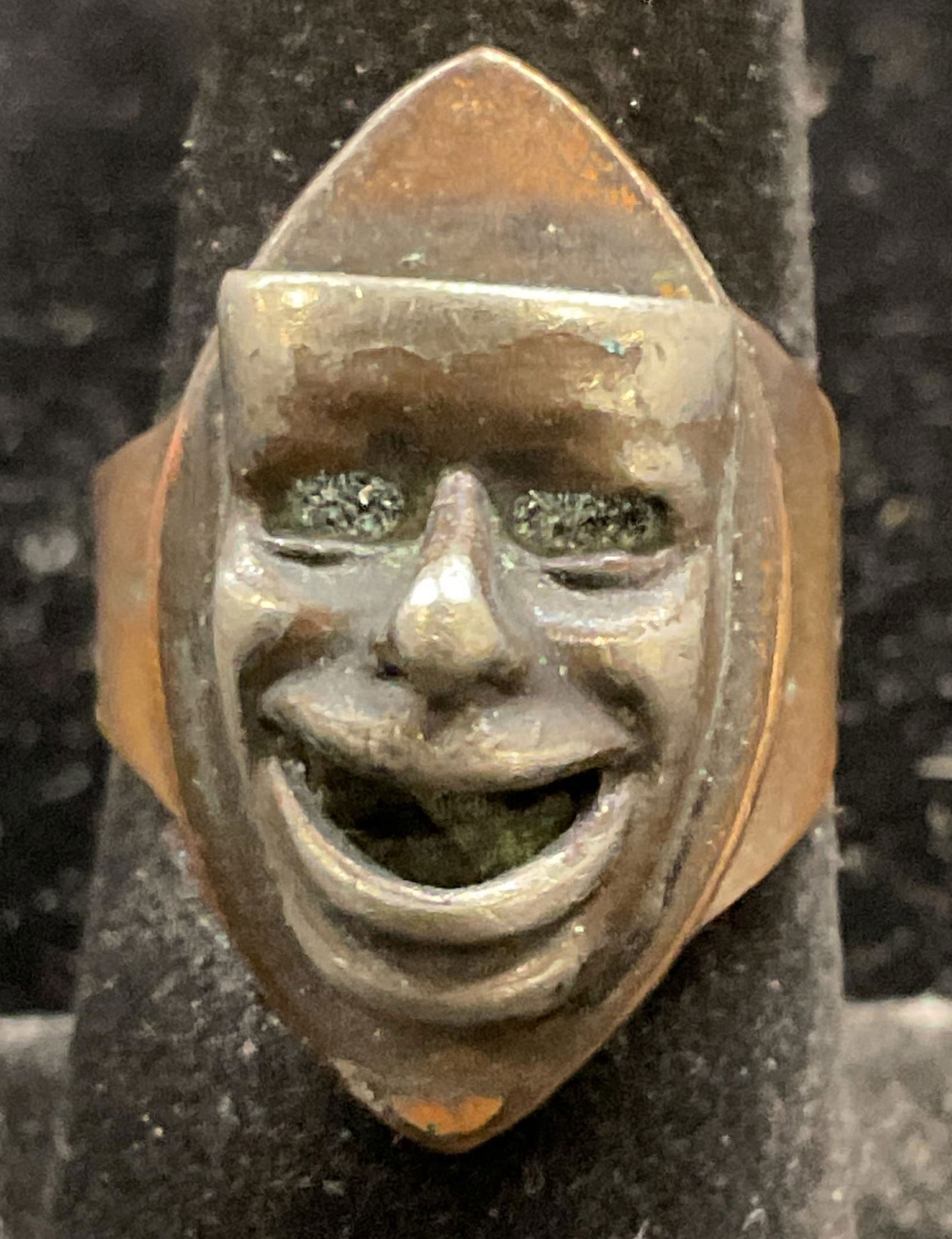 Vintage Copper Venetian Mask Ring (1 of 6)