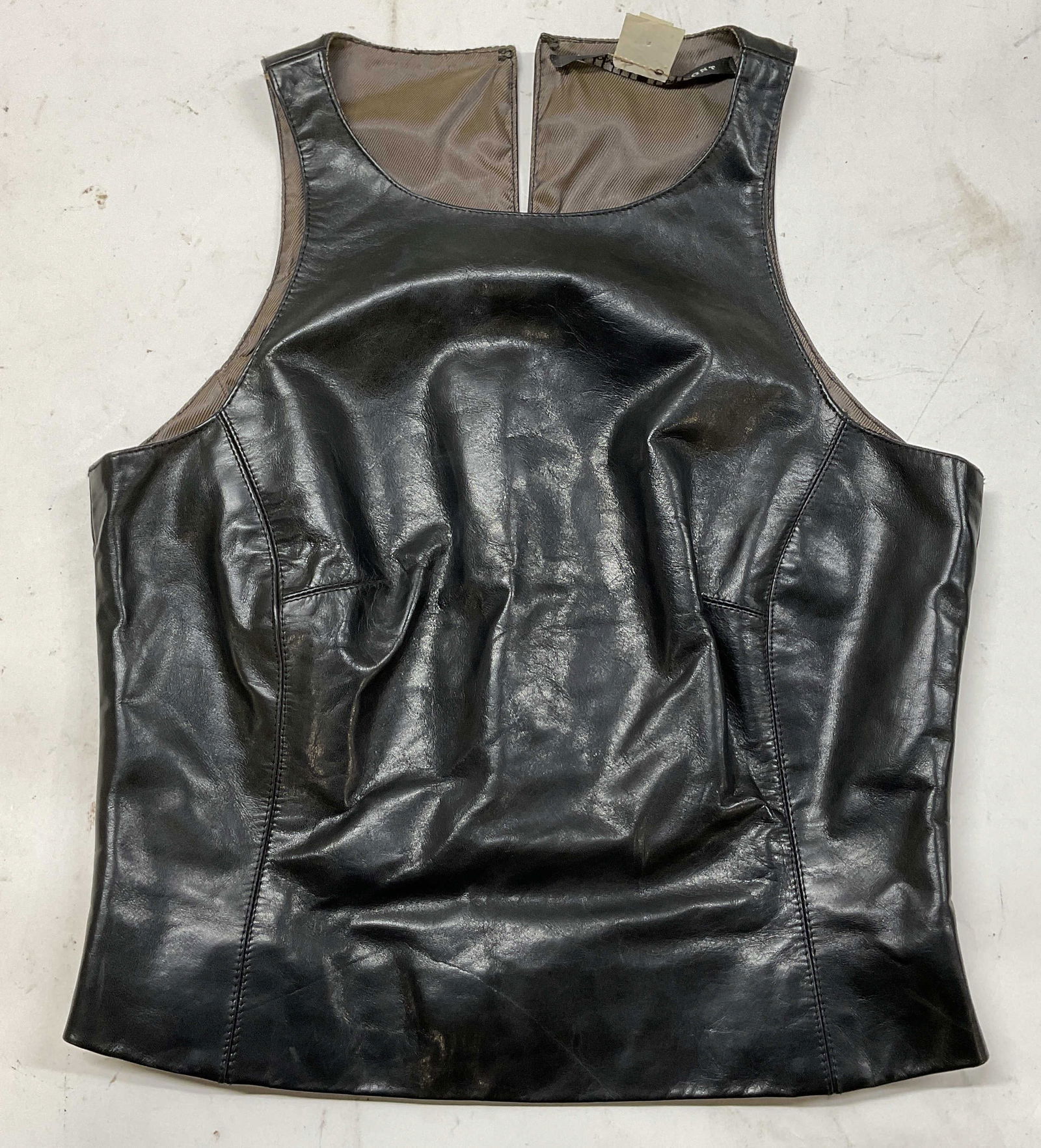 Chompol Serimont Leather Sleeveless Top USA (1 of 6)