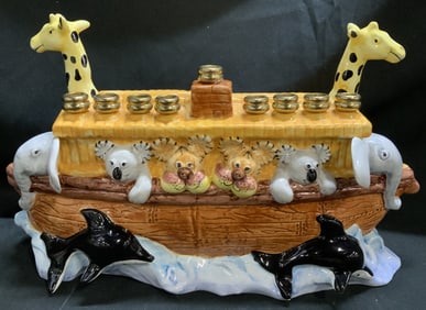 Ana Judaica Heritage Collection Ceramic Menorah