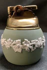 Wedgwood Green Jasperware Table Lighter ENG