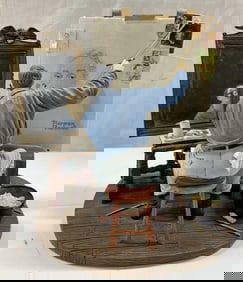 1960 Norman Rockwell Triple Self Portrait Limit Ed.