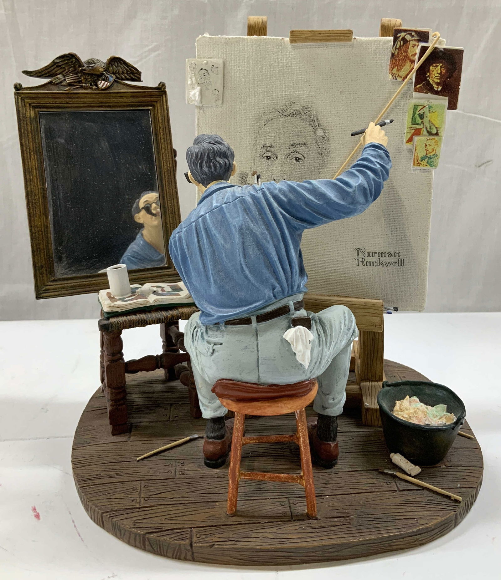 1960 Norman Rockwell Triple Self Portrait Limit Ed. (1 of 6)