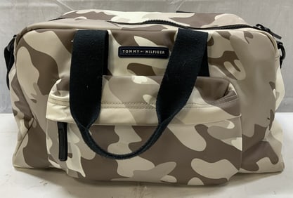 Tommy Hilfiger Beige Camouflage Duffle Bag