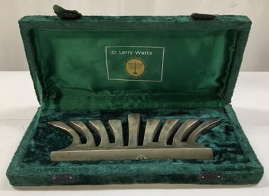 Larry Waitz Jacob Rosenthal Menorah W Velvet Case