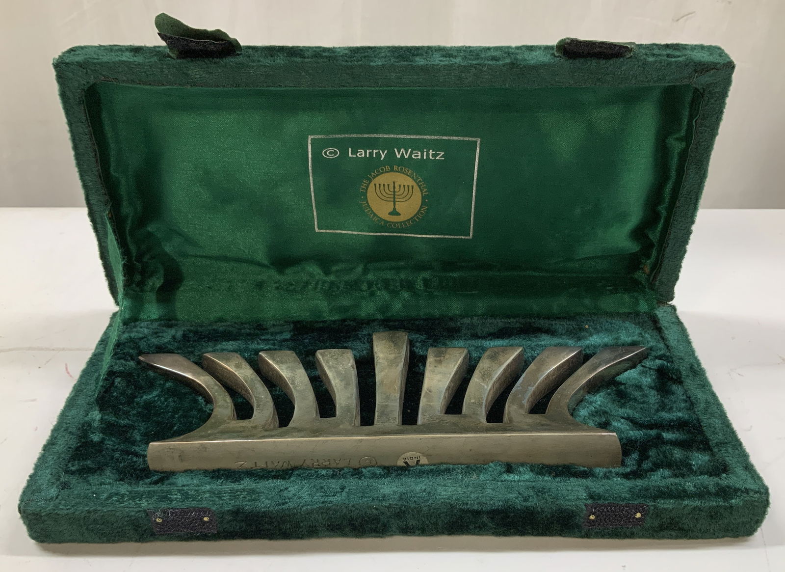 Larry Waitz Jacob Rosenthal Menorah W Velvet Case (1 of 6)