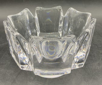Orrefors Lars Hellsten Crystal Bowl SWEDEN