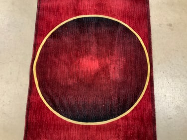 Nourison Parallels Red Luxcelle Red Runner 8ft